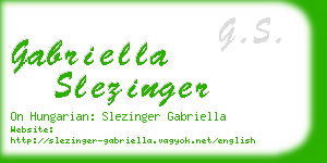 gabriella slezinger business card